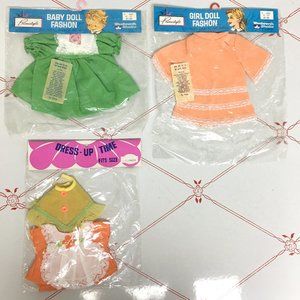 Vintage Baby Doll Dresses by Primstyle/Woolworth/Dress-Up Time - New in Packages